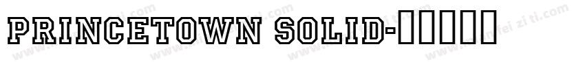 princetown solid字体转换